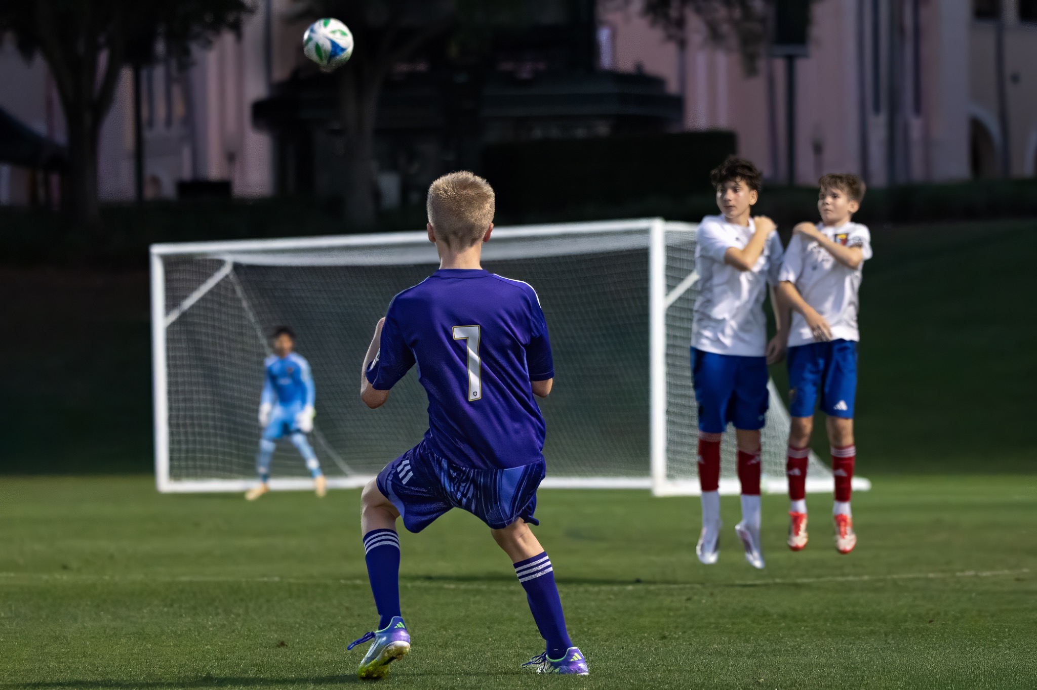 Youth soccer player in action — sports action photography Volusia County FL — Heidi Lynne Photography