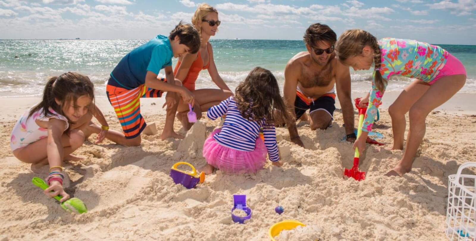 Family beach activities portrait session — Ormond Beach FL — Heidi Lynne Photography