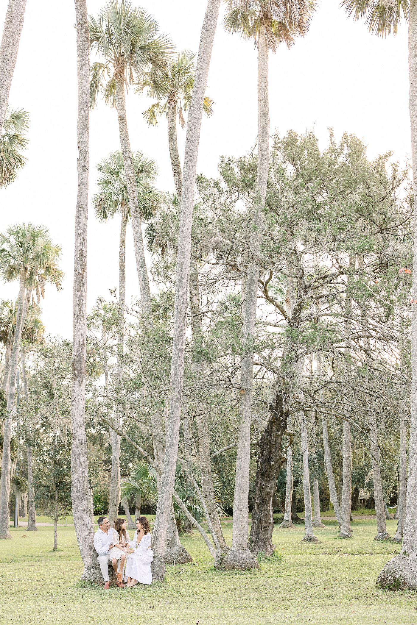 Family portrait session at Florida park with golden hour lighting — Port Orange FL — Heidi Lynne Photography