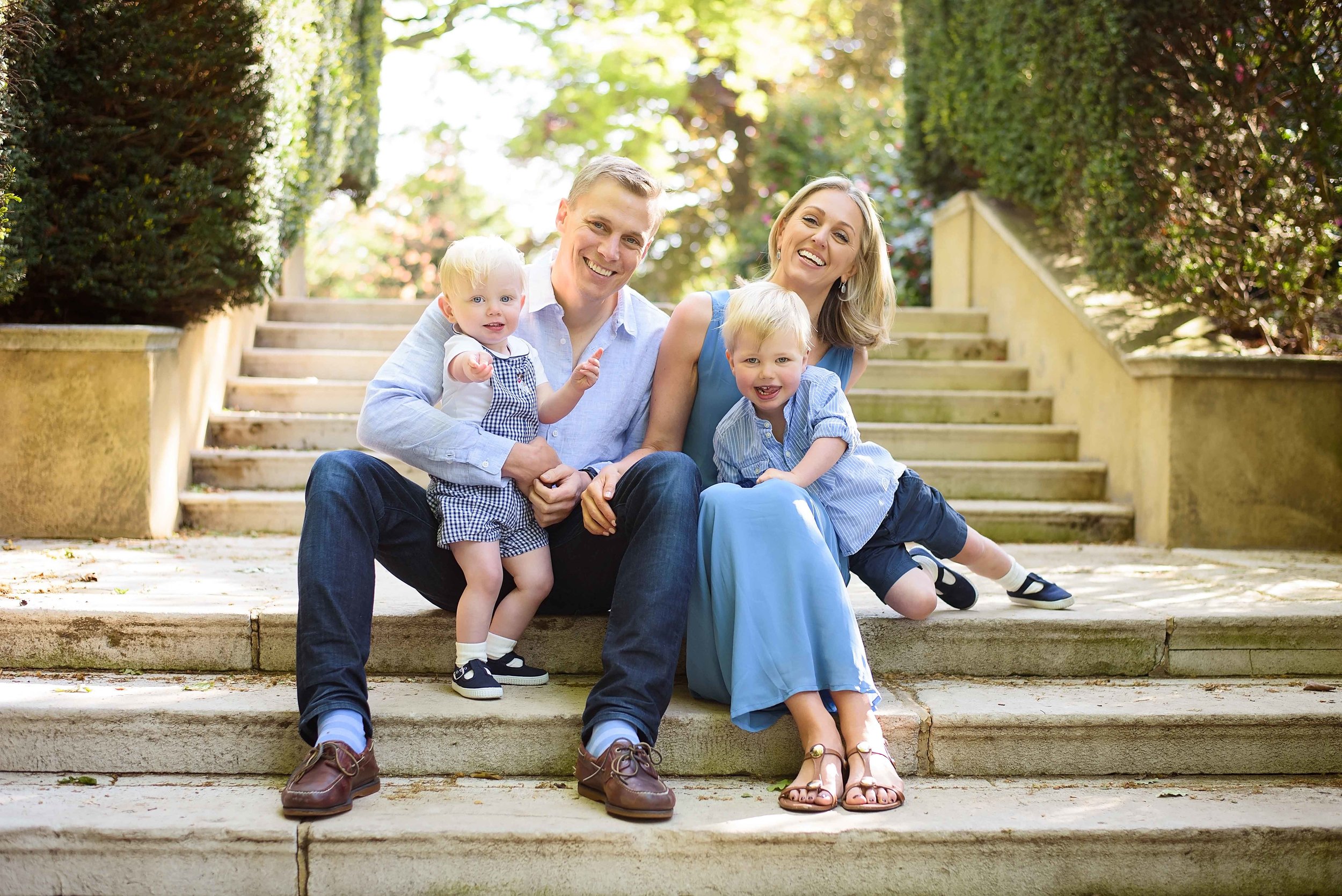 Family portrait session at golden hour in park — Port Orange FL — Heidi Lynne Photography